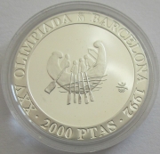 Spanien 2000 Pesetas 1990 Olympia Barcelona Boot PP