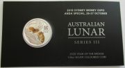 Australien 25 Cents 2020 Lunar III Ratte Koloriert