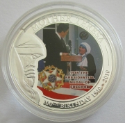 Palau 1 Dollar 2010 Mother Teresa Presidential Medal of...