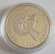 Canada 1 Dollar 1983 Universiade Edmonton Silver Proof