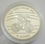 Seychellen 10 Rupees 1996 Olympia Atlanta Radfahren