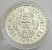 Seychelles 10 Rupees 1996 Olympics Atlanta Cycling Silver