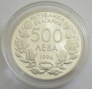 Bulgaria 500 Leva 1996 Football World Cup in France Silver
