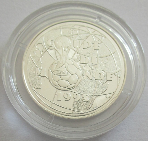 France 1 Franc 1997 Football World Cup Globe Silver