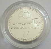 Frankreich 1 Franc 1997 Fußball-WM Globus