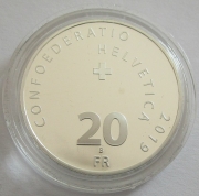 Switzerland 20 Franken 2019 100 Years Circus Knie Silver Proof