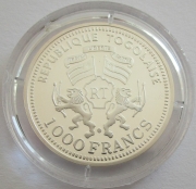 Togo 1000 Francs 1999 Martin Luther Silver