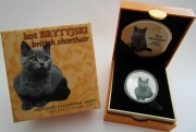 Niue 1 Dollar 2014 Mans Best Friends Cats British Shorthair Silver