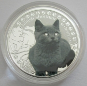 Niue 1 Dollar 2014 Mans Best Friends Katzen Britisch Kurzhaar