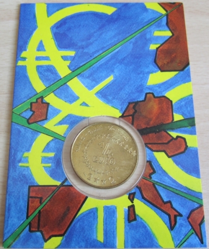 France 1/4 Euro 2002 Childrens Euro BU