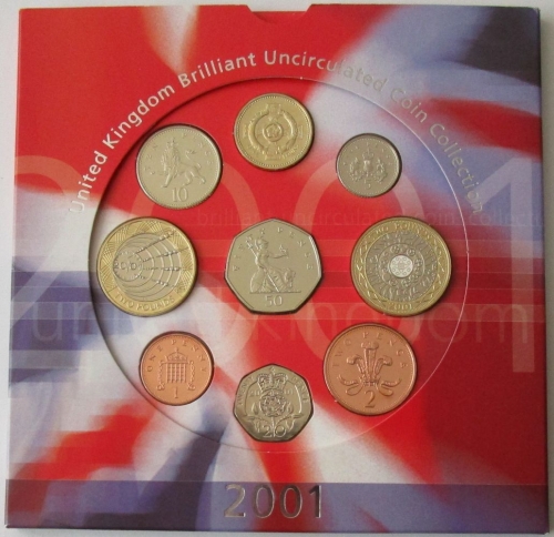 United Kingdom Coin Set 2001