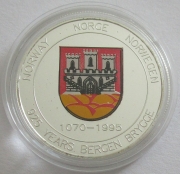 Norway 20 ECU 1994 Hanseatic League 925 Years Bergen Silver