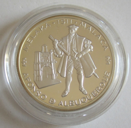 Portugal 200 Escudos 1995 Discoveries Malacca Silver Proof