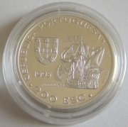 Portugal 200 Escudos 1995 Discoveries Malacca Silver Proof