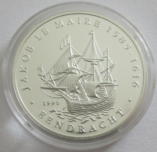 Samoa 10 Tala 1996 Ships Eendracht Silver