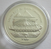 Egypt 5 Pounds 1994 Ships Sailing Boat of Queen...