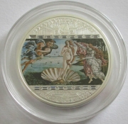 Cook Islands 20 Dollars 2008 Masterpieces of Art Sandro Botticelli 3 Oz Silver