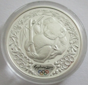 Australia 5 Dollars 2000 Olympics Sydney Koala 1 Oz Silver