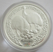 Australia 5 Dollars 2000 Olympics Sydney Emu 1 Oz Silver