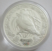 Australia 5 Dollars 2000 Olympics Sydney Kookaburra 1 Oz...