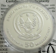 Rwanda 50 Amafaranga 2020 Ships Mayflower 1 Ounce Silver...