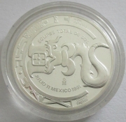 Mexico Medal 1991 Eclipse Total del Sol Maya Culture 1 Oz Silver