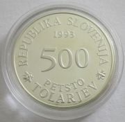 Slowenien 500 Tolarjev 1993 300 Jahre Academia Operosorum...
