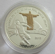 Togo 1000 Francs 2012 Football World Cup in Brazil Silver