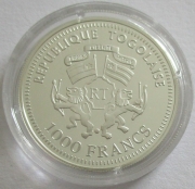 Togo 1000 Francs 2006 Ships Chersones Silver