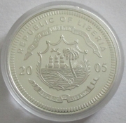 Liberia 10 Dollars 2005 Football World Cup in Germany Tunisia