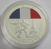 Liberia 10 Dollars 2005 Fußball-WM in Deutschland Frankreich