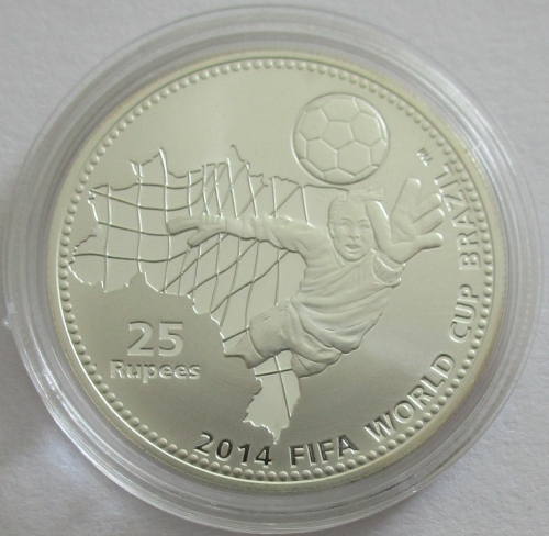 Seychellen 25 Rupees 2014 Fußball-WM in Brasilien