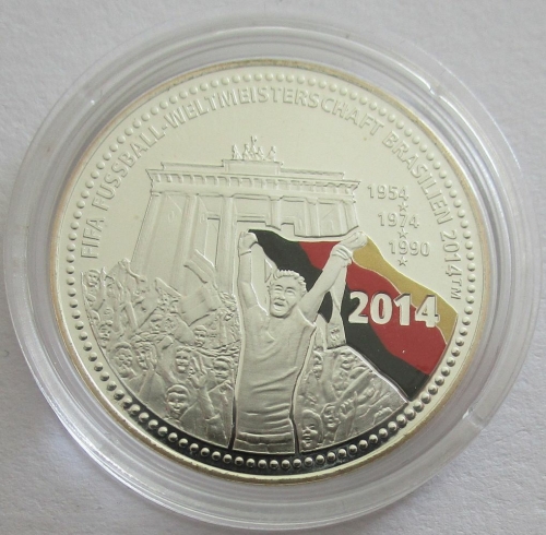 Medaille 2016 Fußball-WM in Brasilien Silber