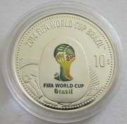 Britische Jungferninseln 10 Dollars 2012 Fußball-WM...