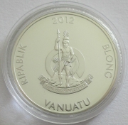 Vanuatu 50 Vatu 2012 Football World Cup in Brazil Yellow Anaconda Silver
