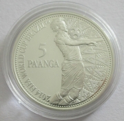 Tonga 5 Paanga 2013 Football World Cup in Brazil Silver