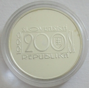 Slovakia 200 Korun 1996 Jozef Ciger Hronsky Silver Proof