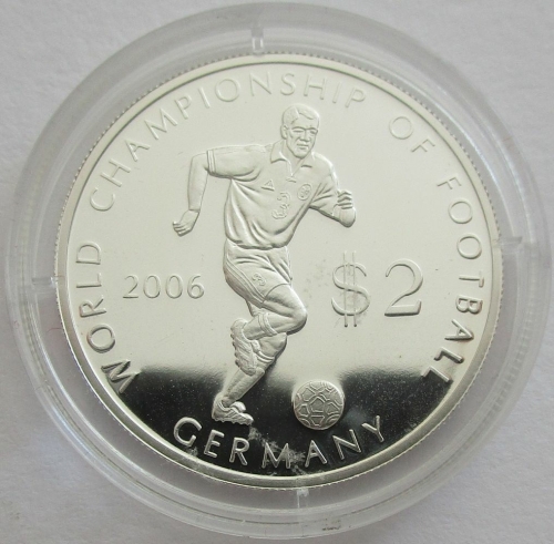 Cook-Inseln 2 Dollars 2003 Fußball-WM in Deutschland
