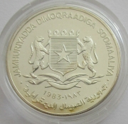 Somalia 150 Shillings 1983 Year of Disabled Persons Silver BU