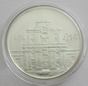 Malta 4 Liri 1974 Cottonera Gate Silver