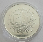 Malta 4 Liri 1976 Fort Manoel Silver