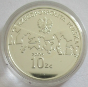 Poland 10 Zlotych 2005 60 Years World War II Silver