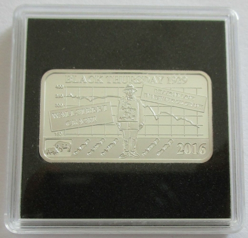 Cook-Inseln 1 Dollar 2016 Wirtschaftsgeschichte Schwarzer Donnerstag
