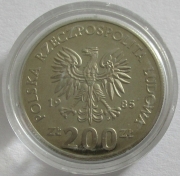 Poland 200 Zlotych 1985 Football World Cup in Mexico Pattern