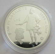 Malta 5 Liri 2007 Eurostar Jean de la Valette Silver