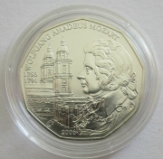 Austria 5 Euro 2006 Eurostar Wolfgang Amadeus Mozart Silver