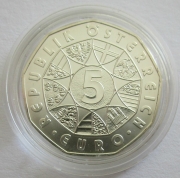 Österreich 5 Euro 2007 Europastern 100 Jahre...