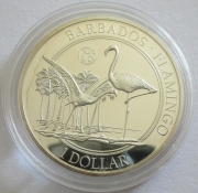 Barbados 1 Dollar 2016 Flamingo Fabulous 15 Privy 1 Oz...