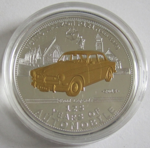 Palau 5 Dollars 2013 125 Years Automobile Volvo Amazon P121 Silver
