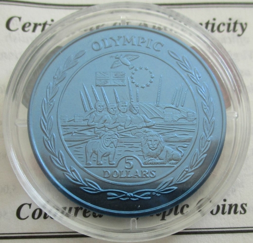 Britische Jungferninseln 5 Dollars 2009 Olympia London Europa